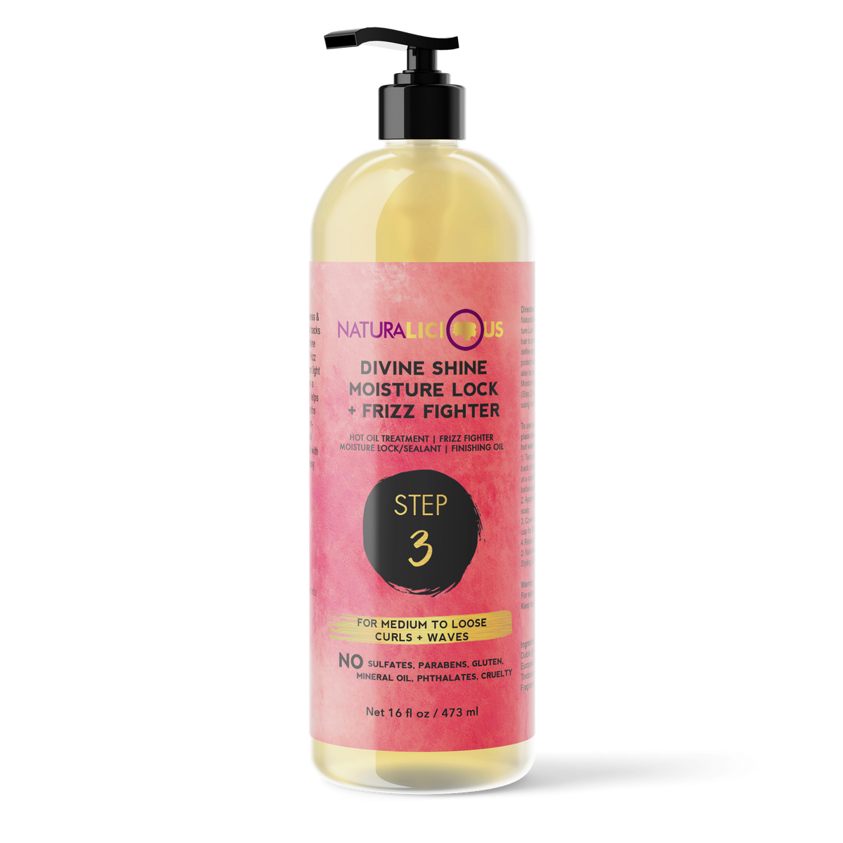 Salon Size - Step 3 Moisture Lock & Frizz Fighter, 16 oz