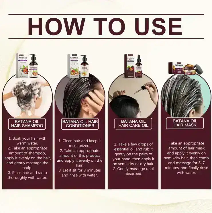 batana oil hair care set