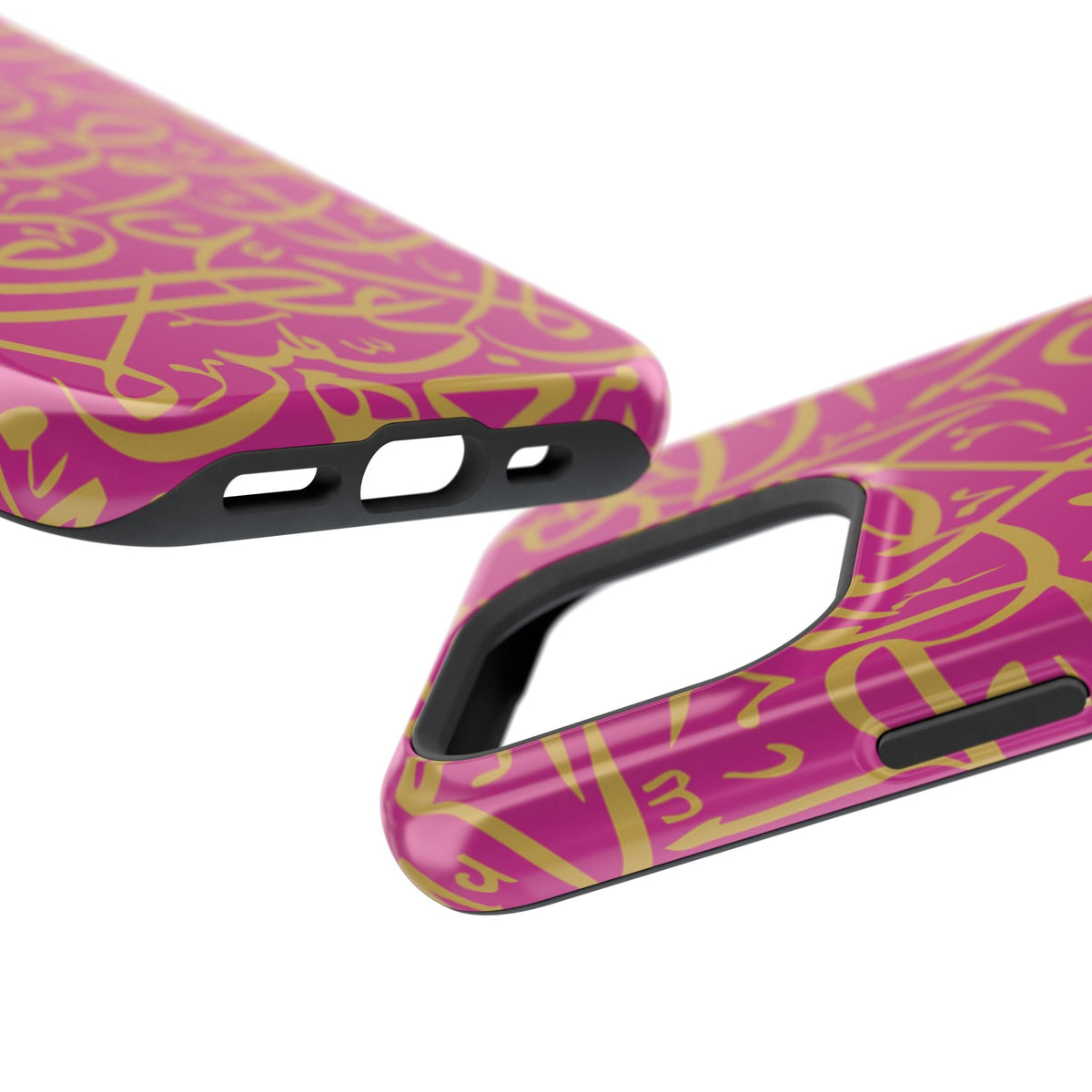 Pink and Gold Arabic Letters Iphone Magnetic Tough Cases
