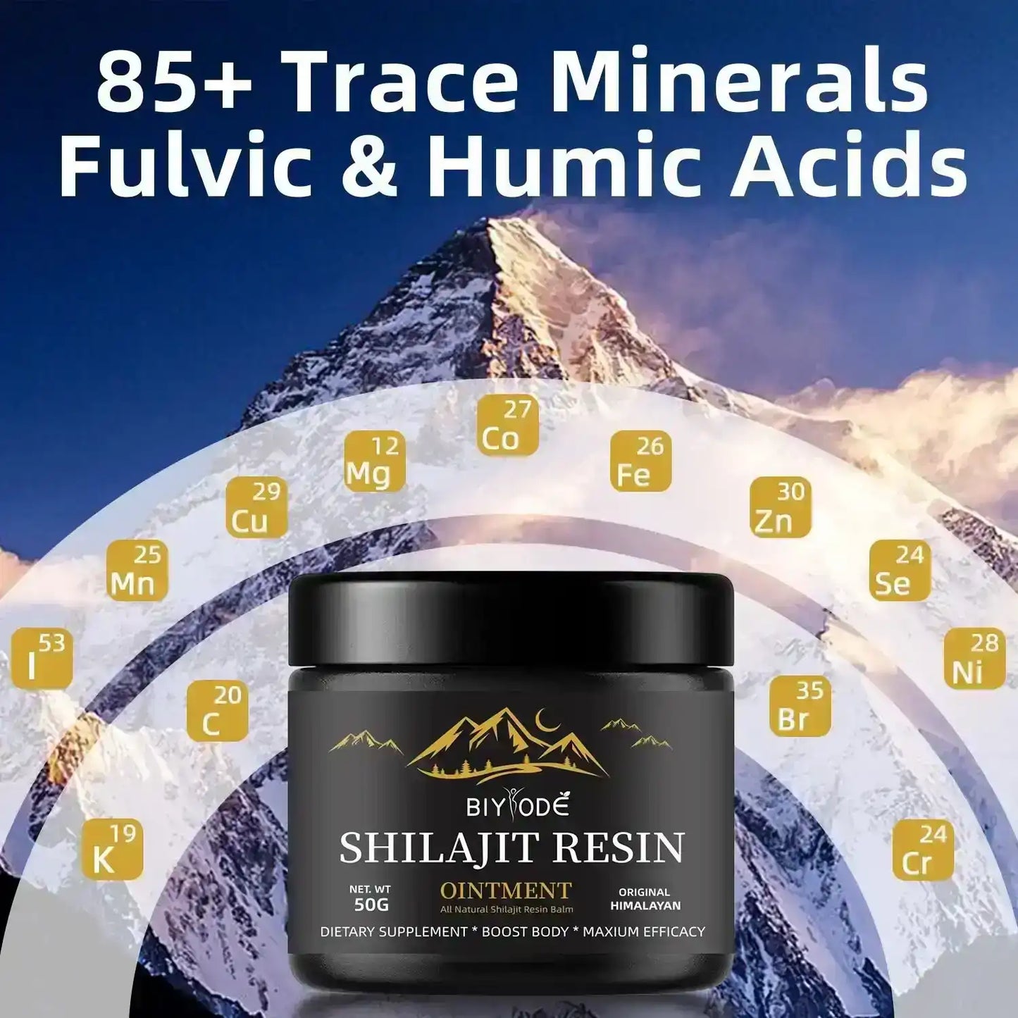 Himalayan shilajit resin supplement