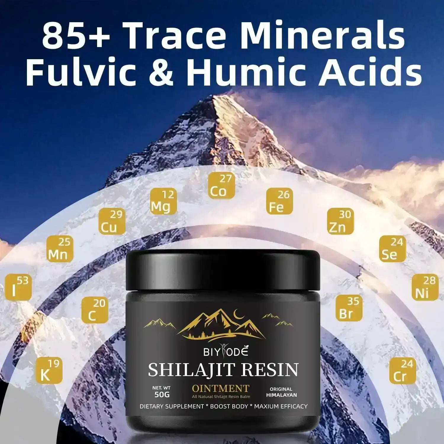Himalayan shilajit resin supplement