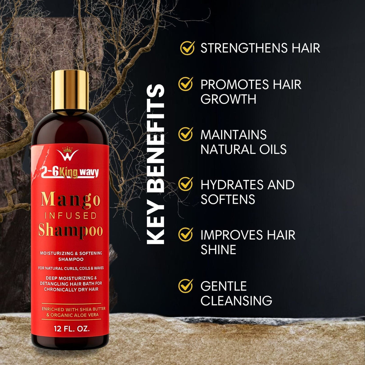 Infused Mango Shampoo 12 FL OZ Premium Quality (10% Off)