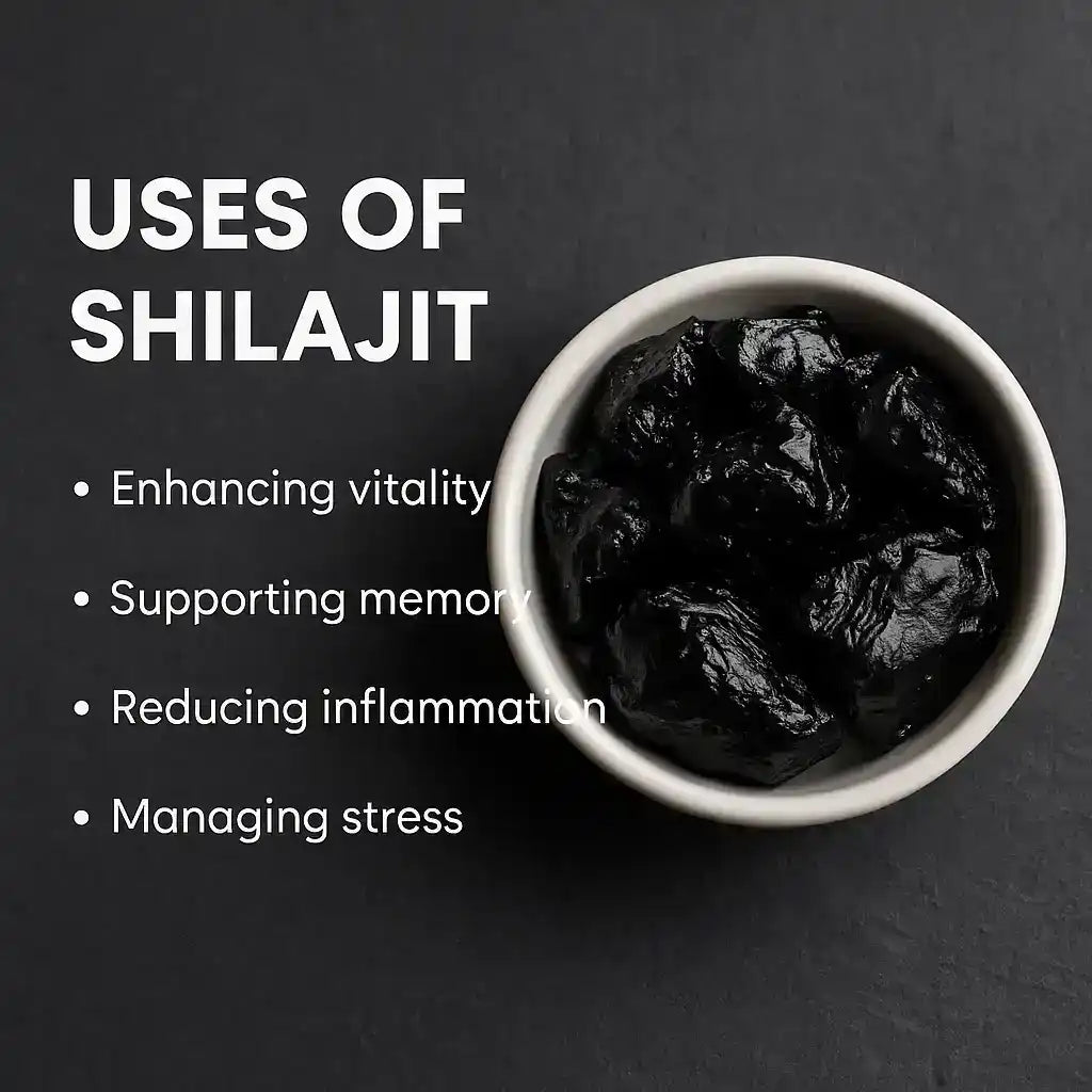 Shilajit resin natural wellness routine traditional usage mineral rich resin