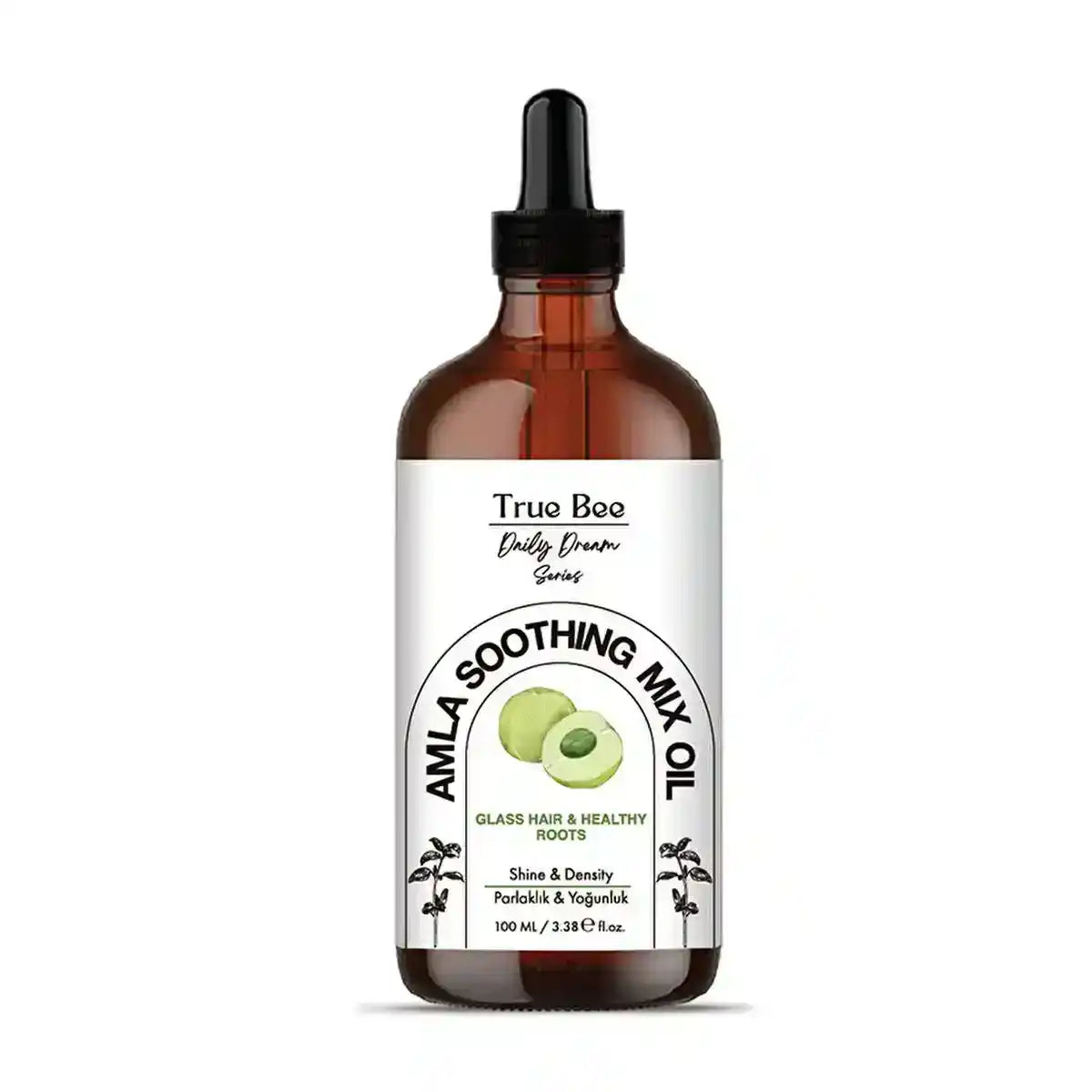 True Bee Daily Dream Amla Soothing Mix Oil bottle by Beauty Care Bag for hair health