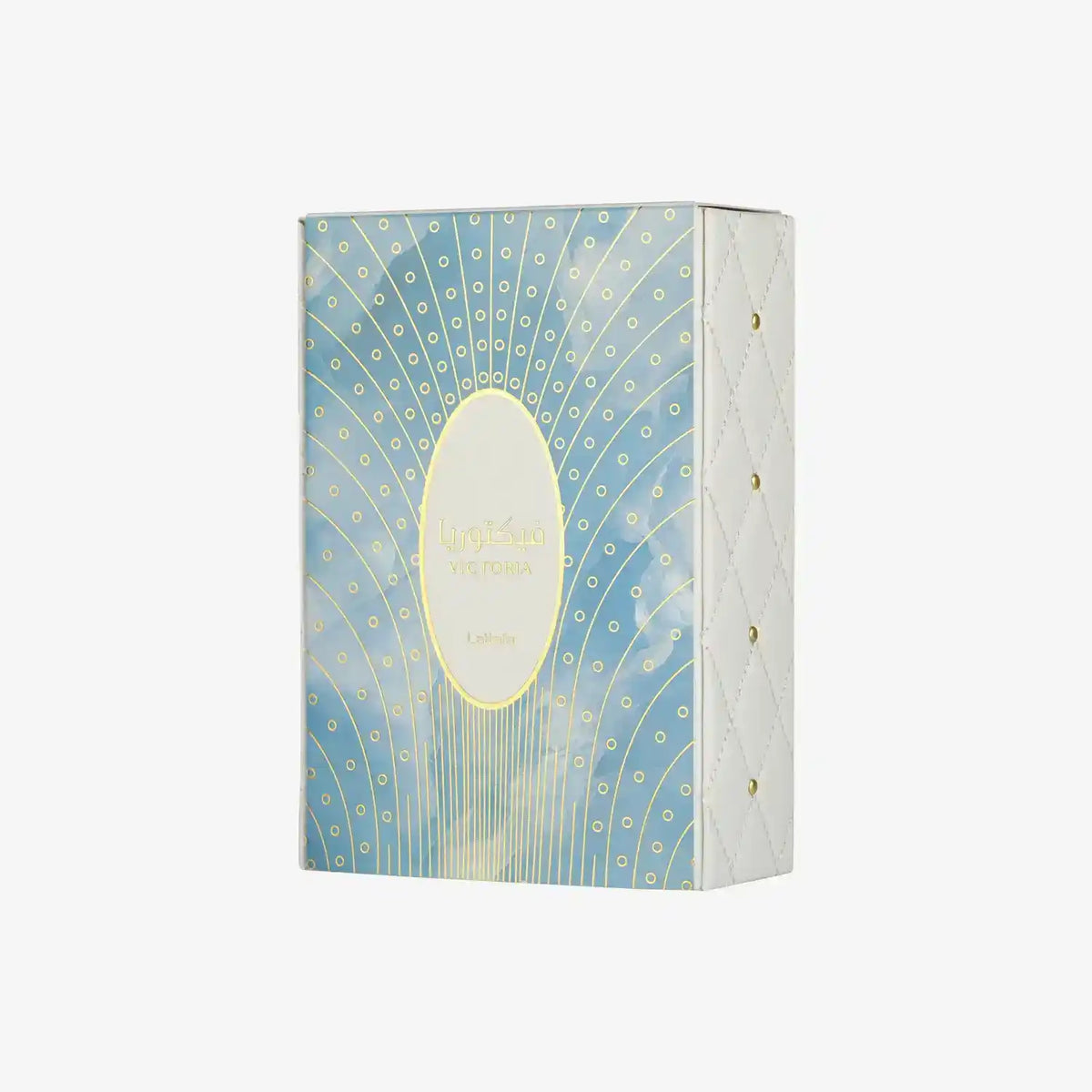 Elegant Victoria gift box with blue and gold decorative design, Middle Eastern product