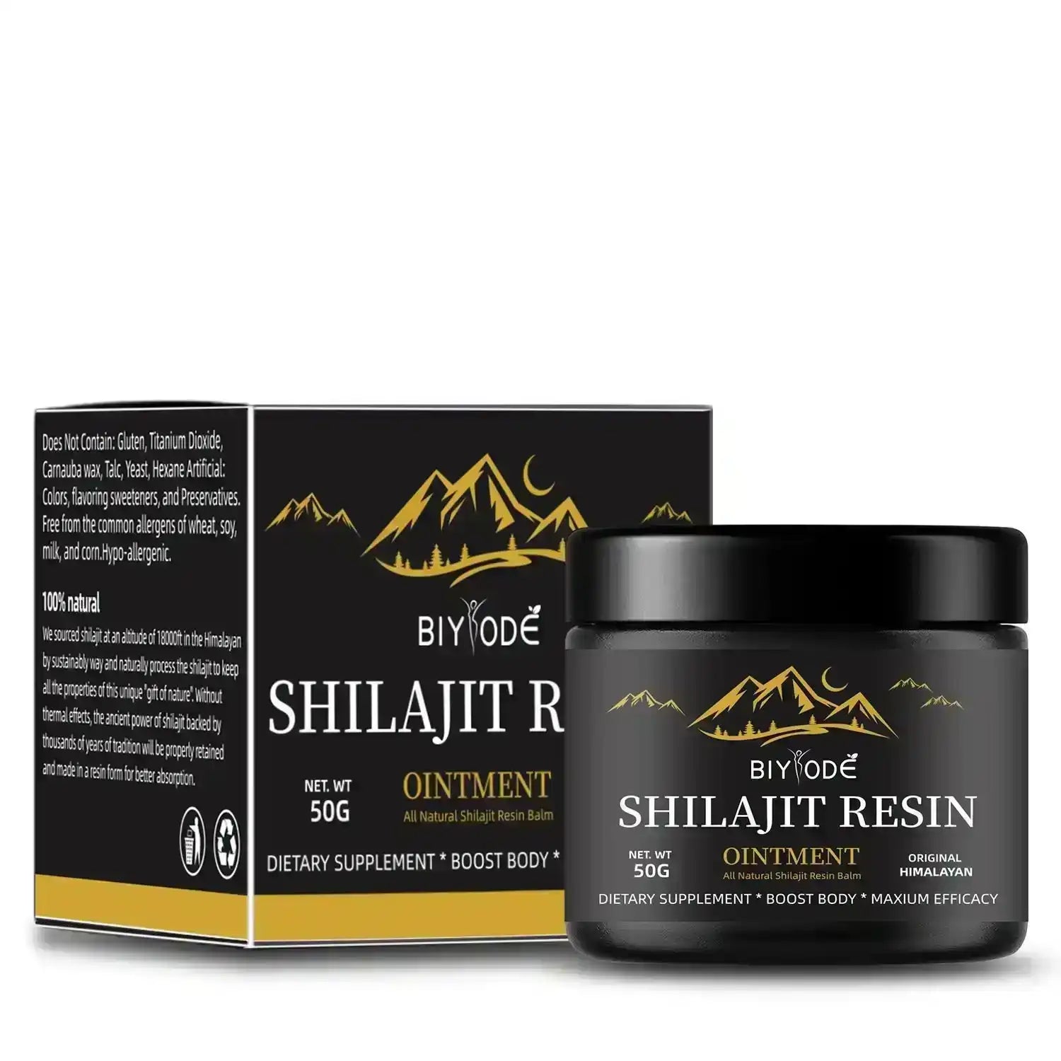 Himalayan shilajit resin supplement