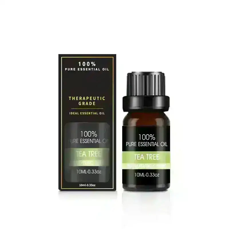 Tea tree essential oil 10ml bottle with box, 100% pure therapeutic grade