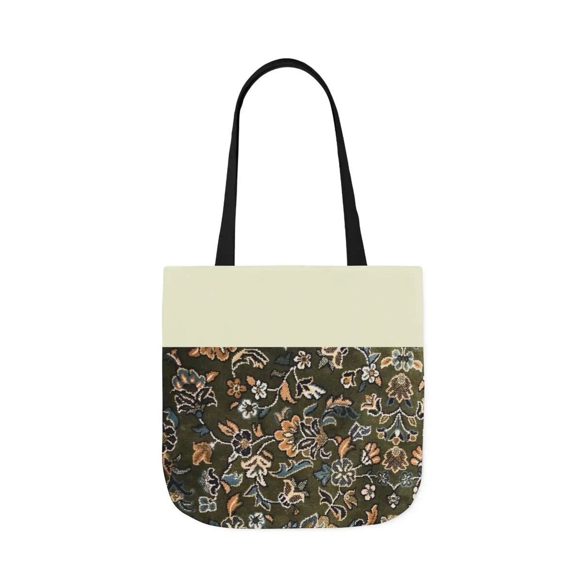 Rawdah Canvas Tote Bag, 3-Color Straps