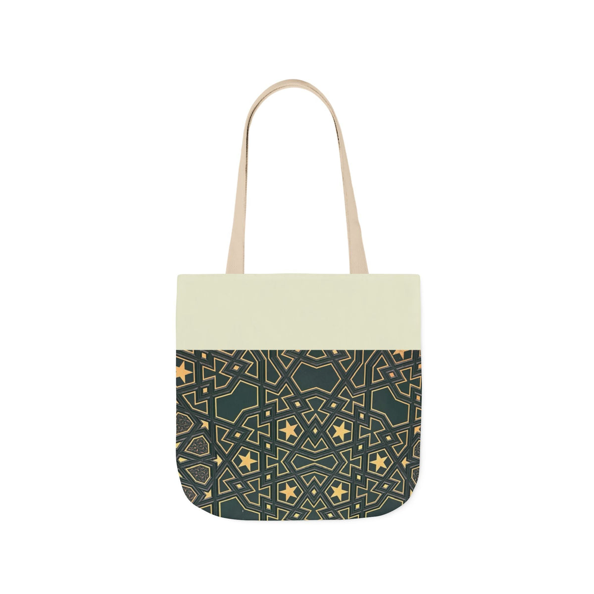 Masjid Al Haram Door Canvas Tote Bag, 2-Color Straps