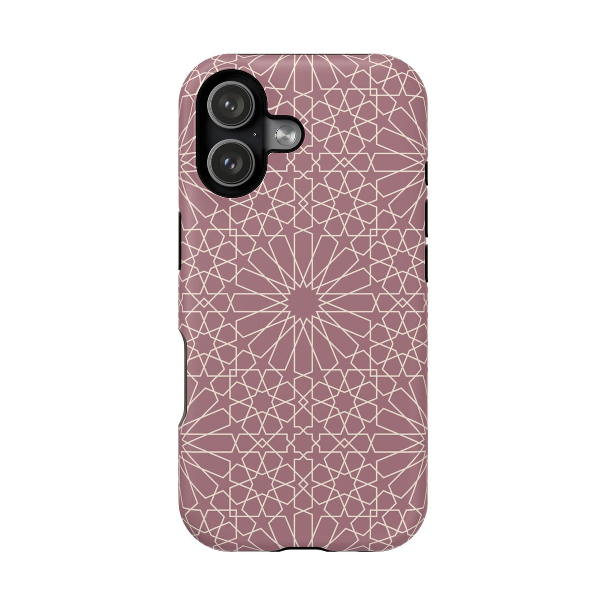 Pink Flower 🌸 Geometric Design Iphone Magnetic Tough Case