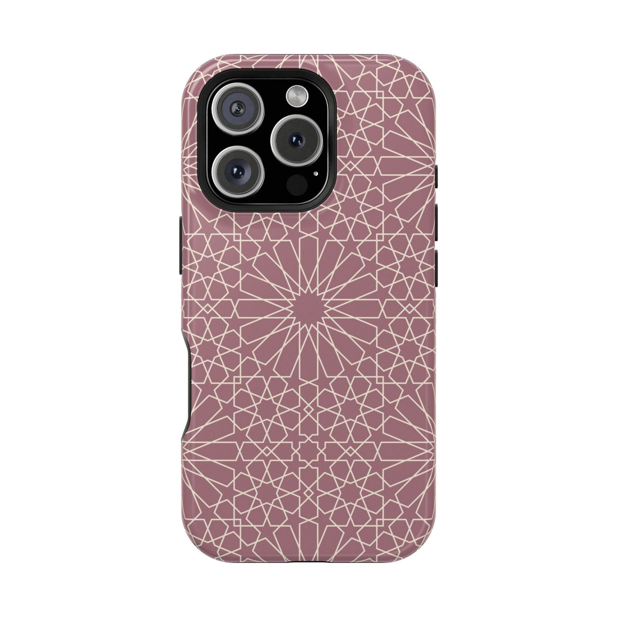 Pink Flower 🌸 Geometric Design Iphone Magnetic Tough Case