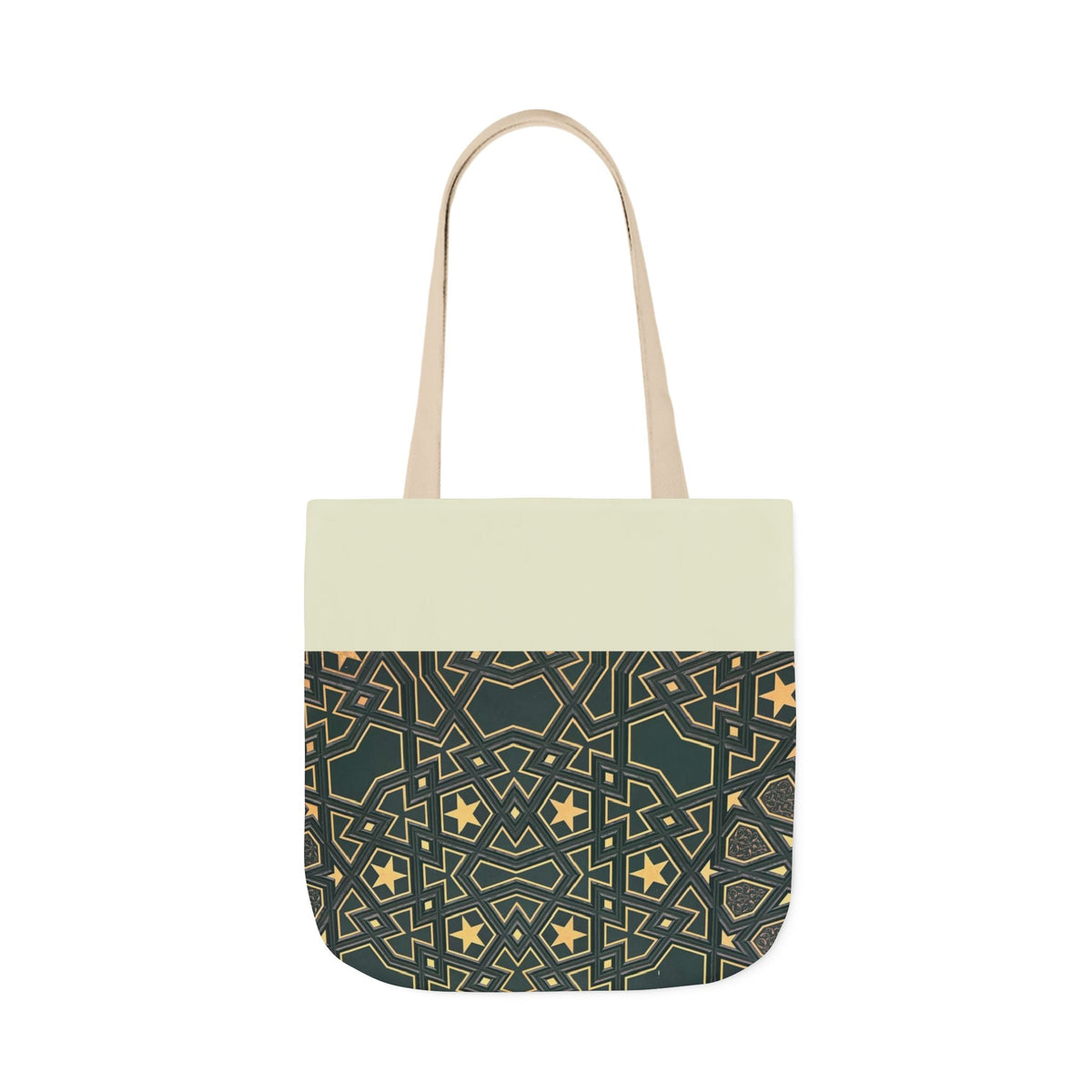 Masjid Al Haram Door Canvas Tote Bag, 2-Color Straps