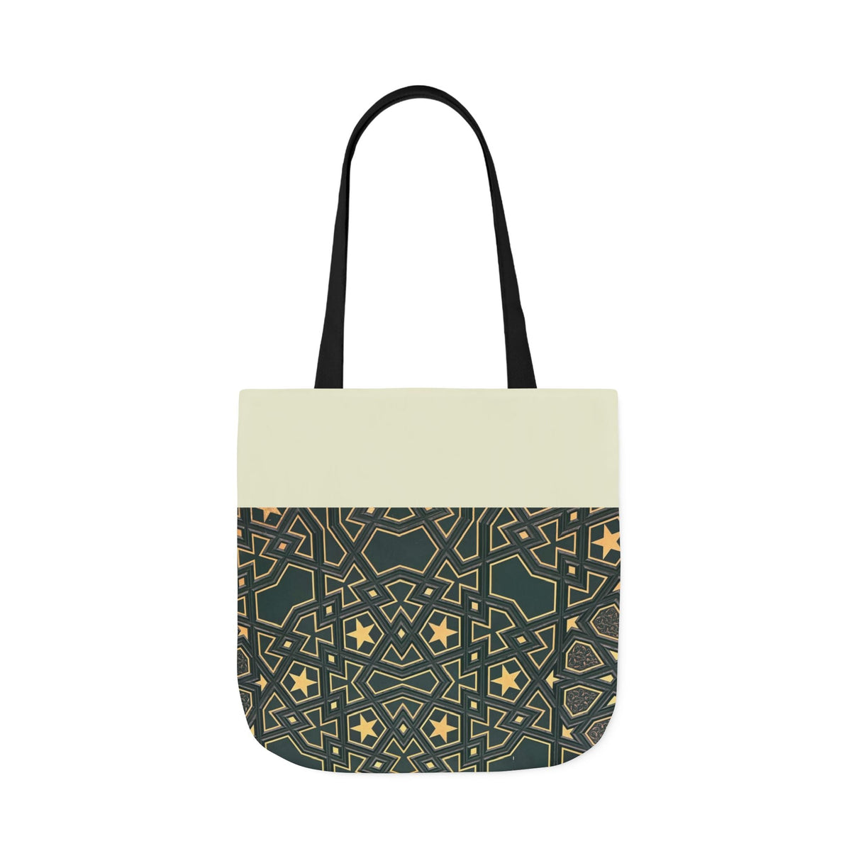 Masjid Al Haram Door Canvas Tote Bag, 2-Color Straps