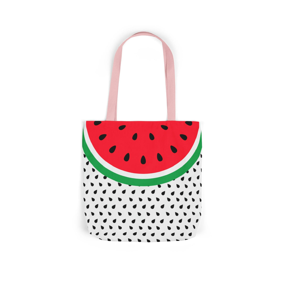Watermelon Canvas Tote Bag, 2-Color Straps