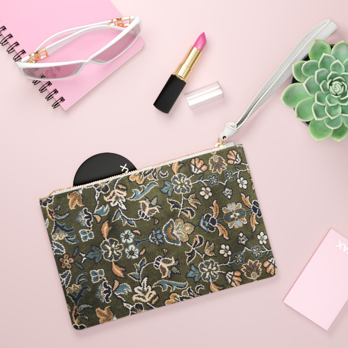 Large* Rawdah Design Themed Clutch Bag, Stylish Purse