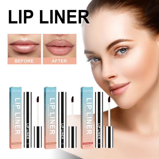 LIP STRIP™ Peel-Off Lip Liner shown with before and after results, featuring waterproof long lasting lip liner options.