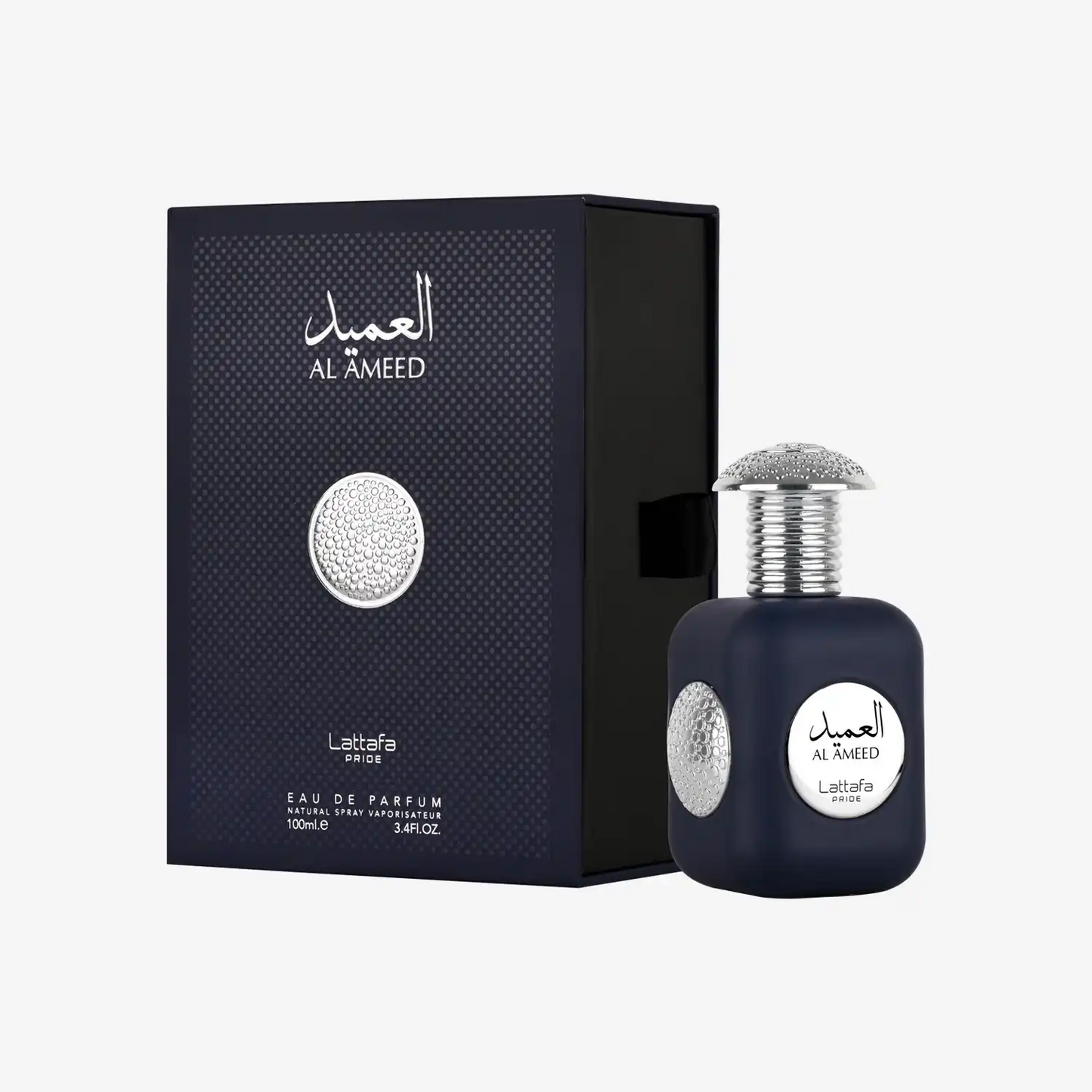 Lattafa Al Azeed Eau de Parfum bottle and box, Middle Eastern fragrance, 100ml