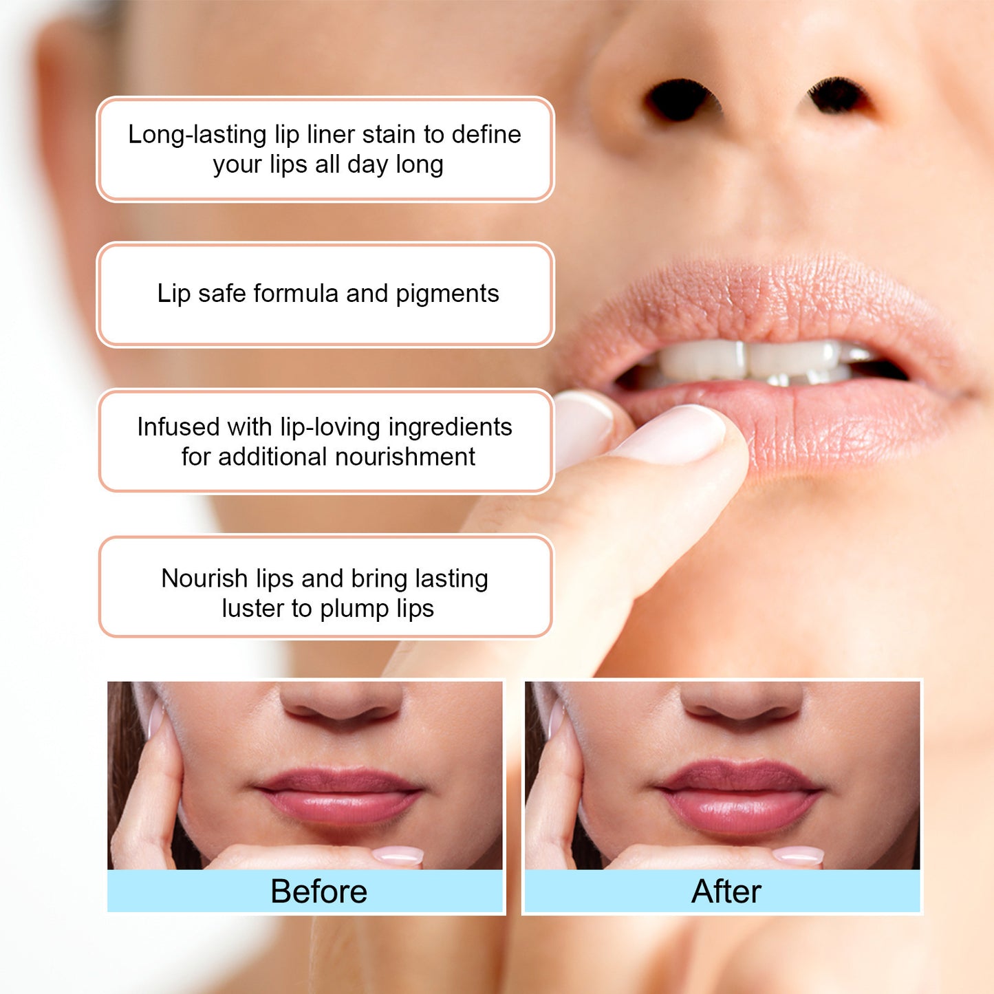 LIP STRIP™ Peel-Off Lip Liner – Long Lasting Waterproof & Natural Finish