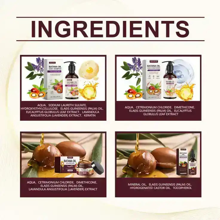 batana oil hair care set