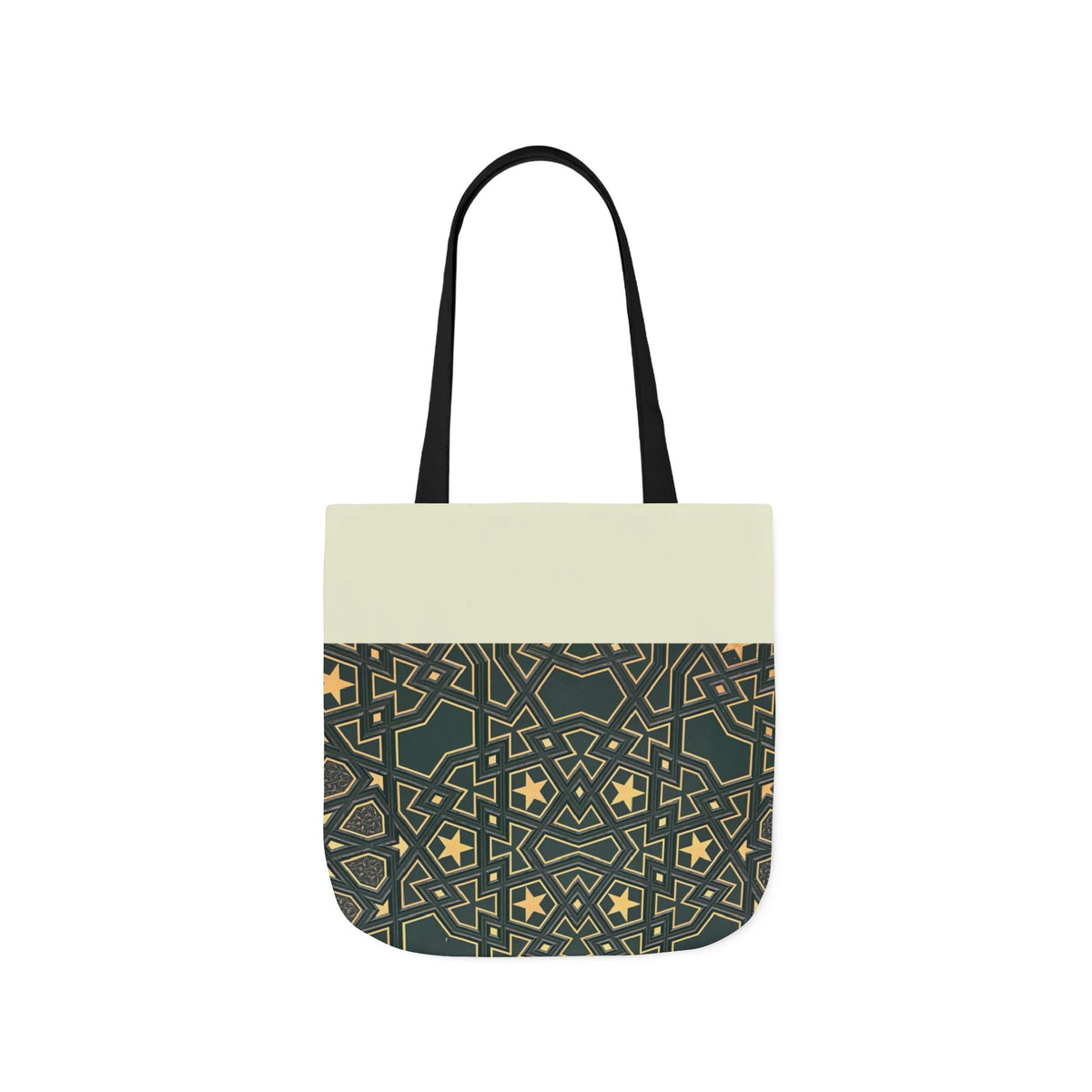 Masjid Al Haram Door Canvas Tote Bag, 2-Color Straps