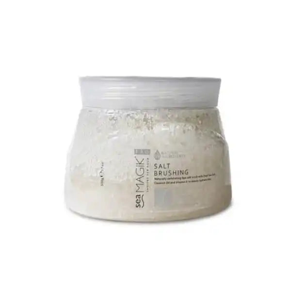 Sea Magik Salt Brushing body scrub with natural sea salt for exfoliation and hydration