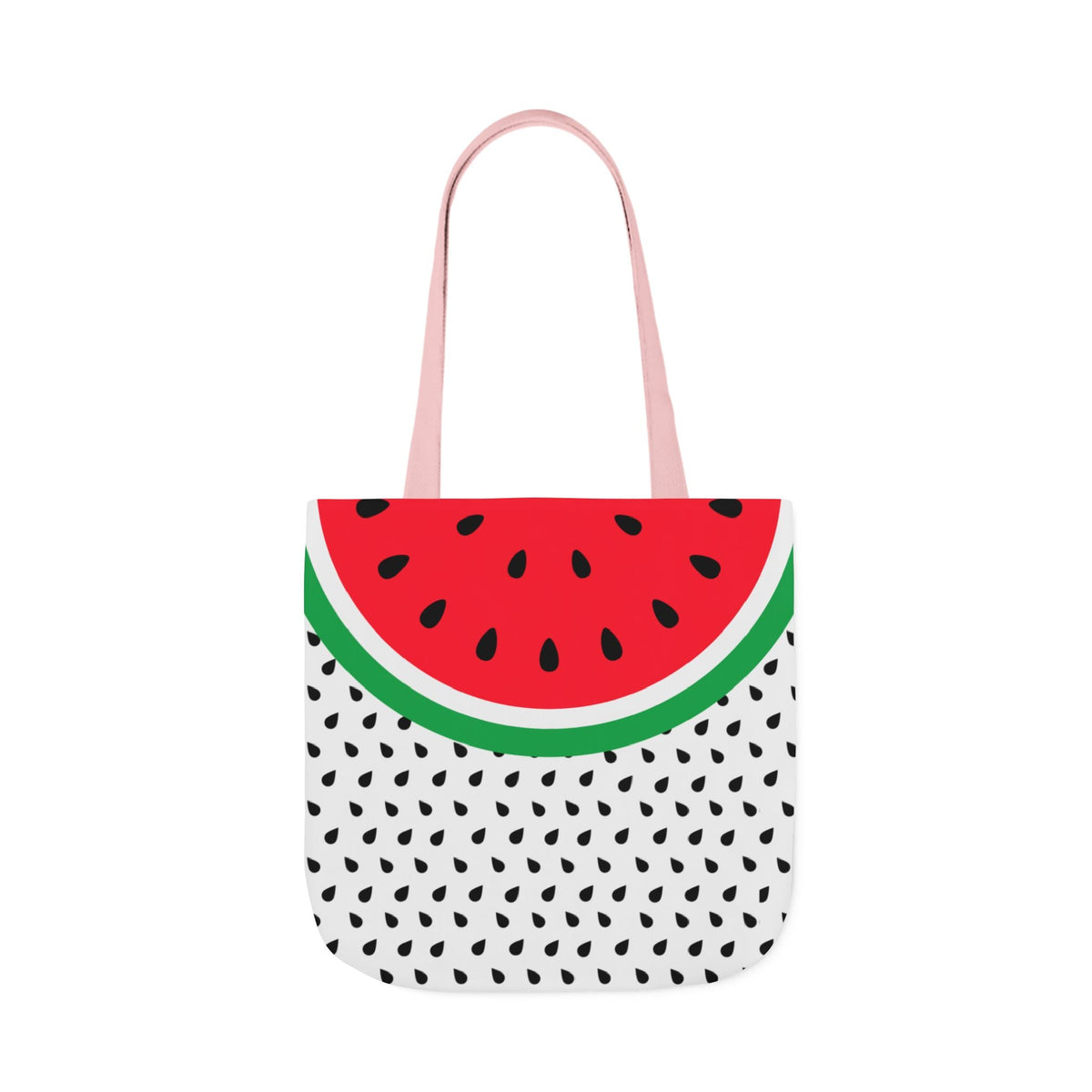 Watermelon Canvas Tote Bag, 2-Color Straps