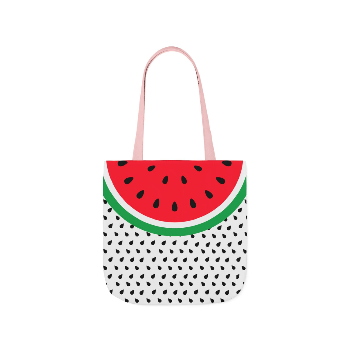 Watermelon Canvas Tote Bag, 2-Color Straps