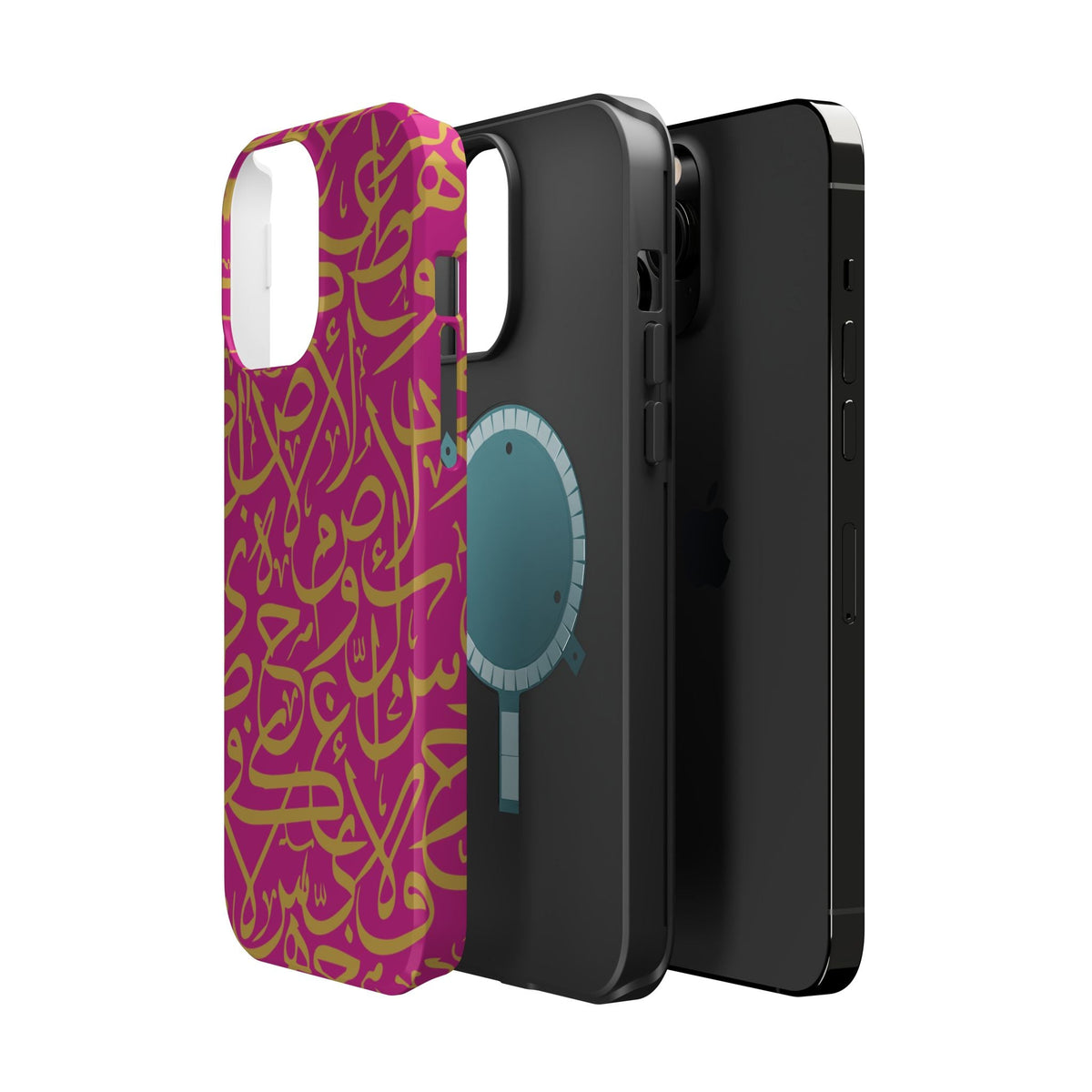 Pink and Gold Arabic Letters  Iphone Magnetic Tough Cases