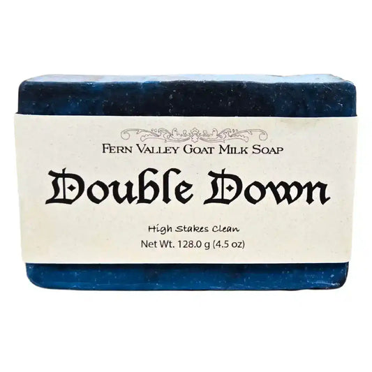 Double Down Fern Valley Goat Milk Soap, high stakes clean, 4.5 oz bar