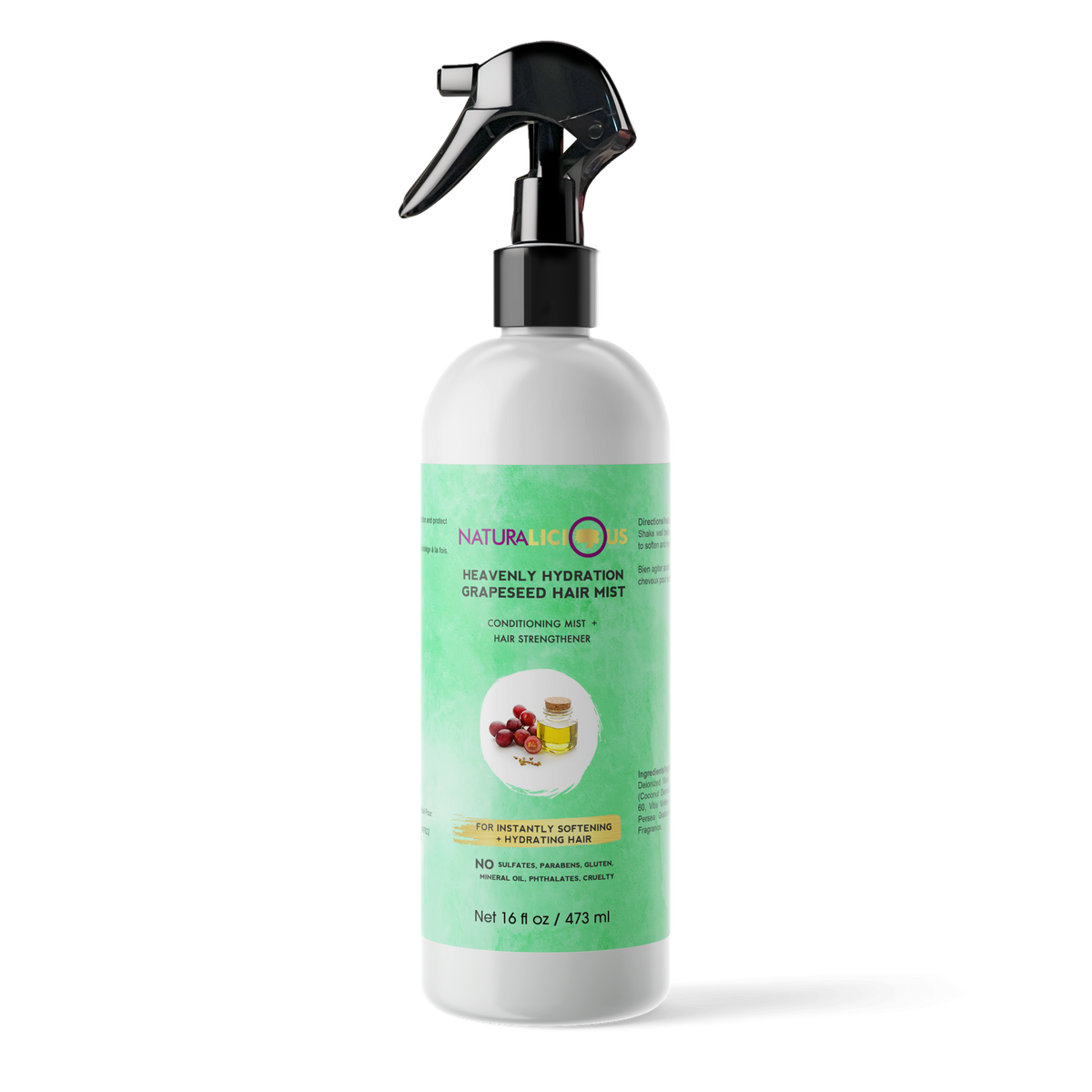 Salon Size - Heavenly Hydration Grapeseed Hair Mist, 16oz
