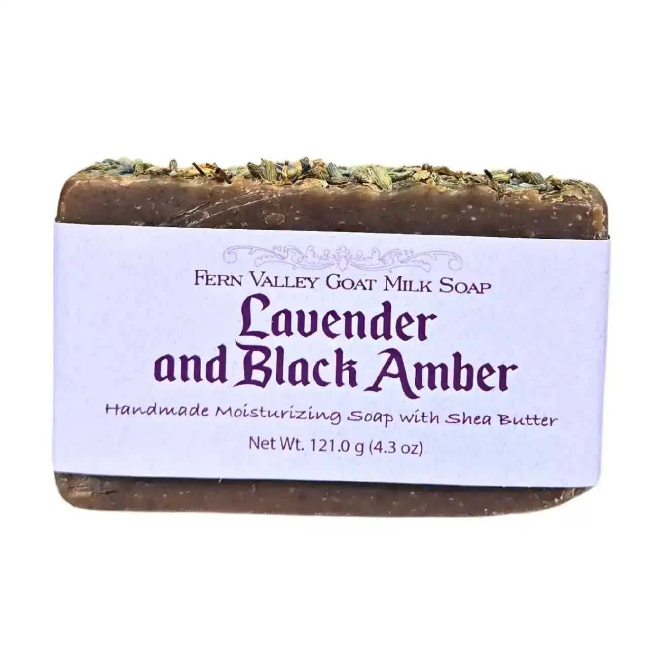 Handmade Goat Milk Soap | Moisturizing Lavender and Black Amber