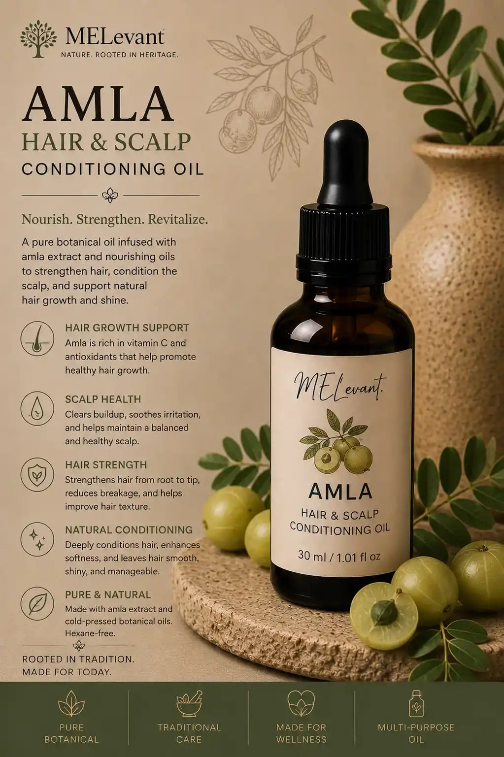 MELevant Amla Hair & Scalp Conditioning Oil