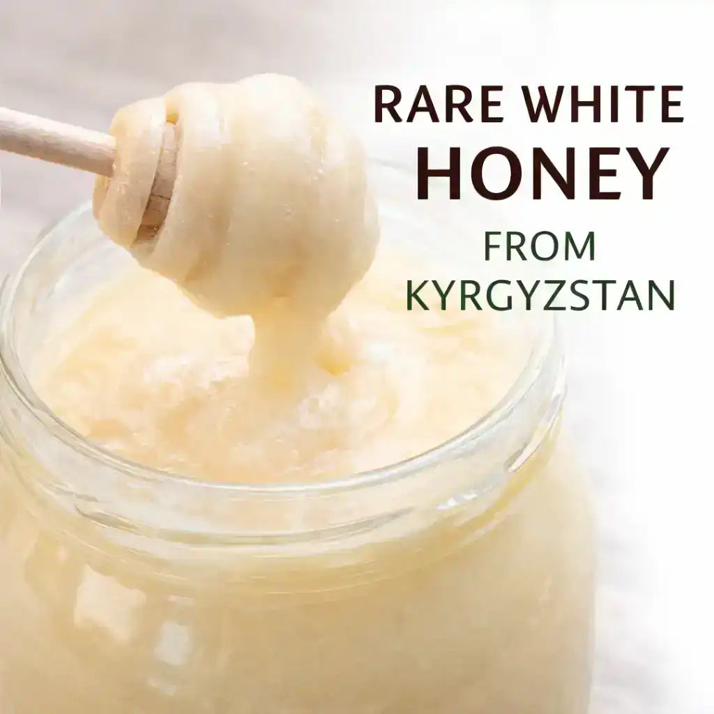 White Honey creamy sainfoin honey jar premium natural raw honey