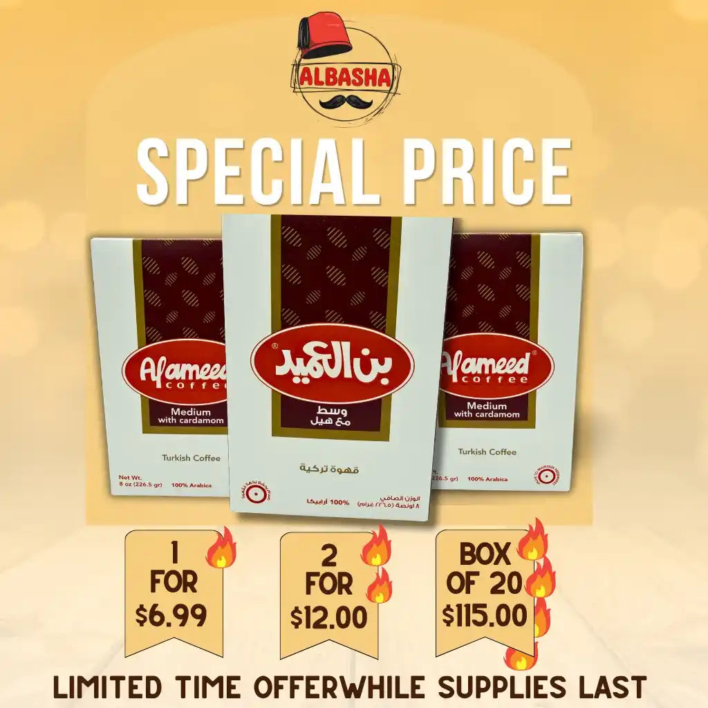 Al Ameed Turkish Coffee with Cardamom – Medium Roast 250g