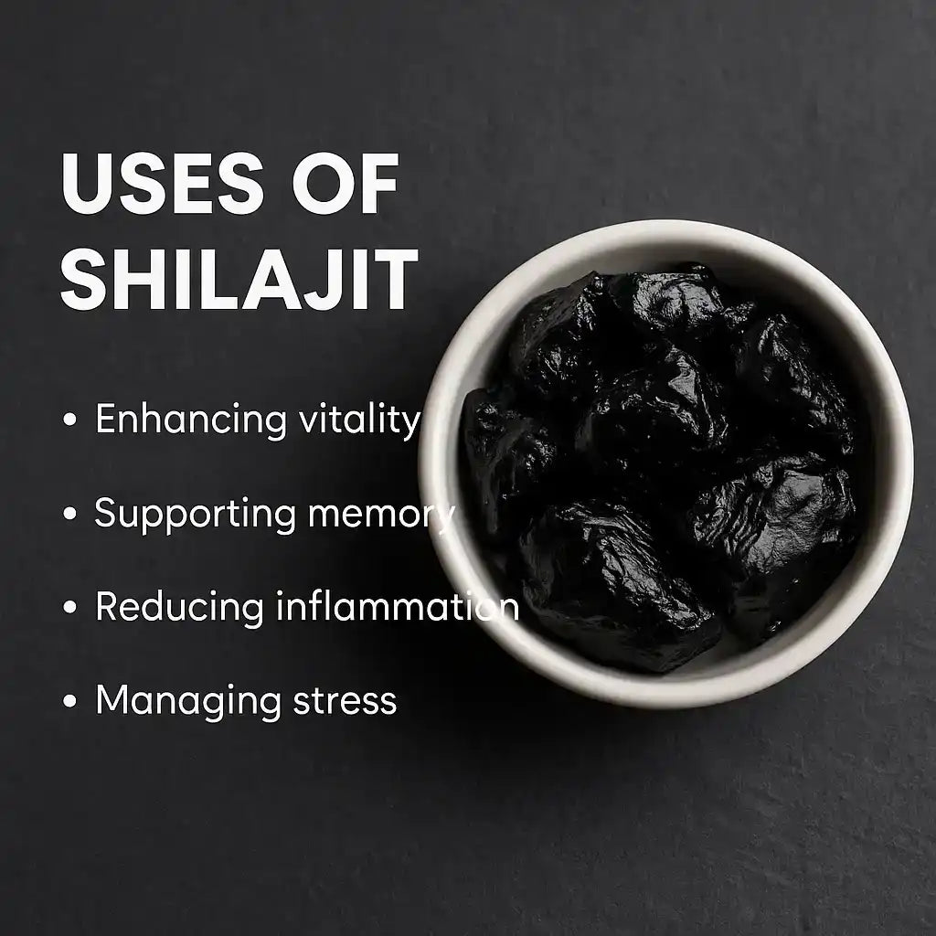 Shilajit resin natural wellness routine traditional usage mineral rich resin