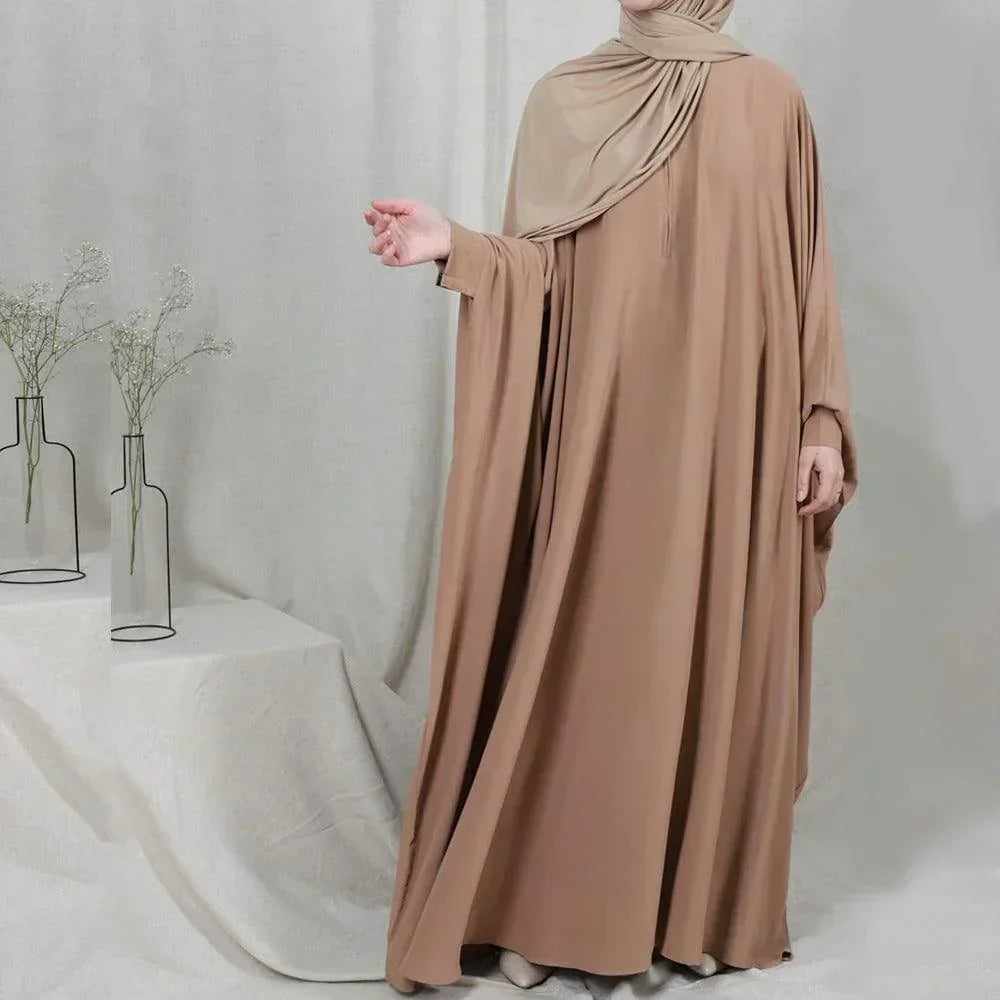 Eid Hooded Muslim Women Hijab Dress Prayer Garment Jilbab Abaya Long Khimar Full Cover Ramadan Gown Abayas Islamic Clothes Niqab - MELevant