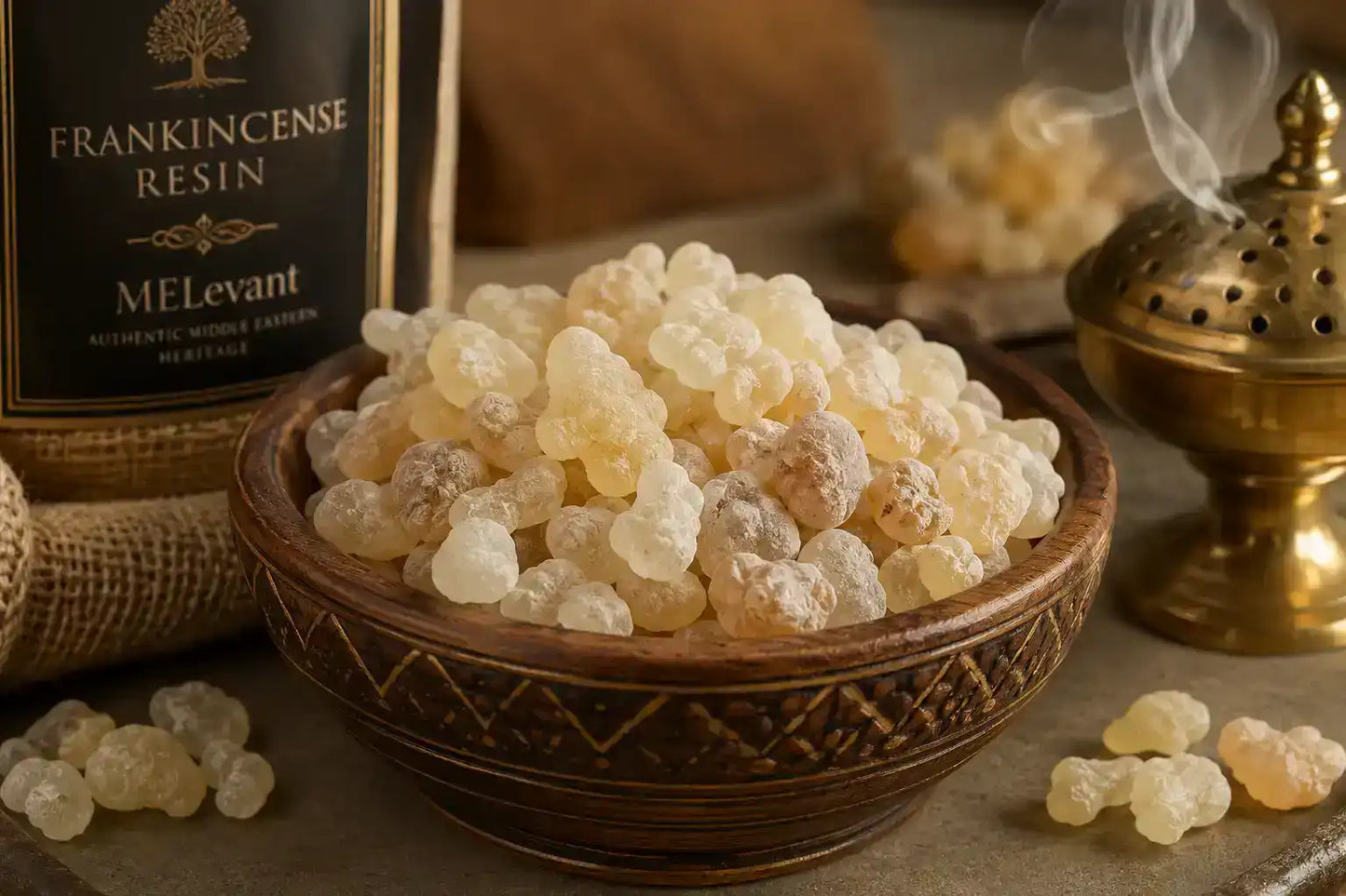 Premium Omani Frankincense Resin (Boswellia Sacra) – Authentic Middle Eastern Luban