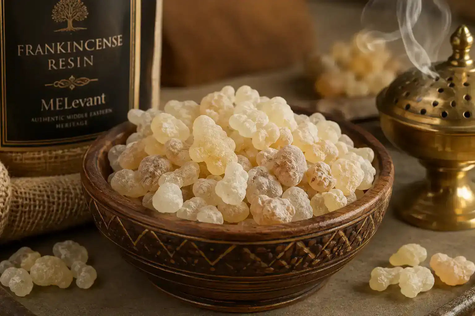 Premium Omani Frankincense Resin (Boswellia Sacra) – Authentic Middle Eastern Luban
