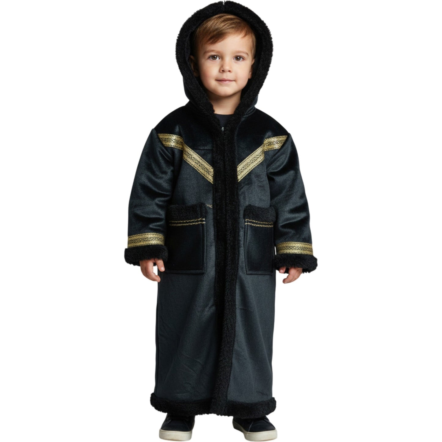 Kids Winter Fur Coat – Hooded & Stylish for 3-4 Year Olds, Warm Faux Fur Outerwear