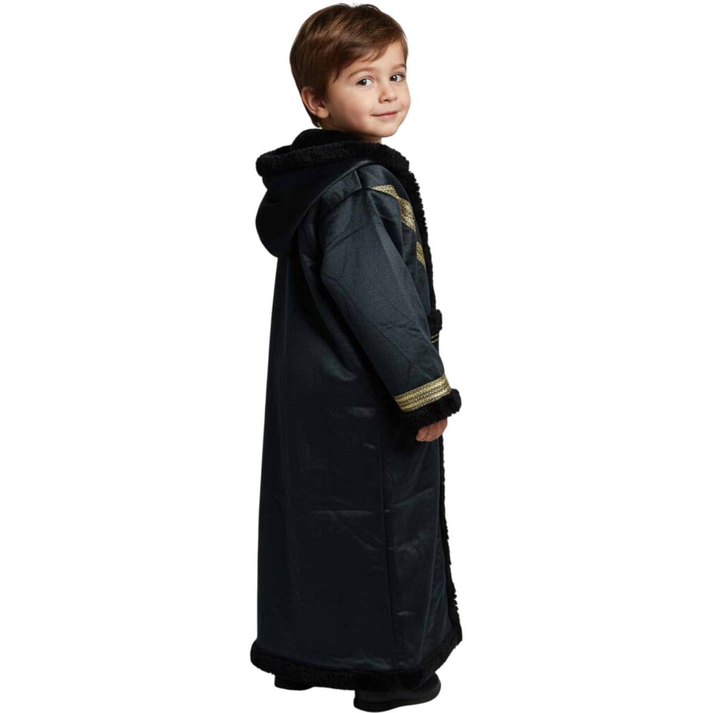 Kids Winter Fur Coat – Hooded & Stylish for 3-4 Year Olds, Warm Faux Fur Outerwear