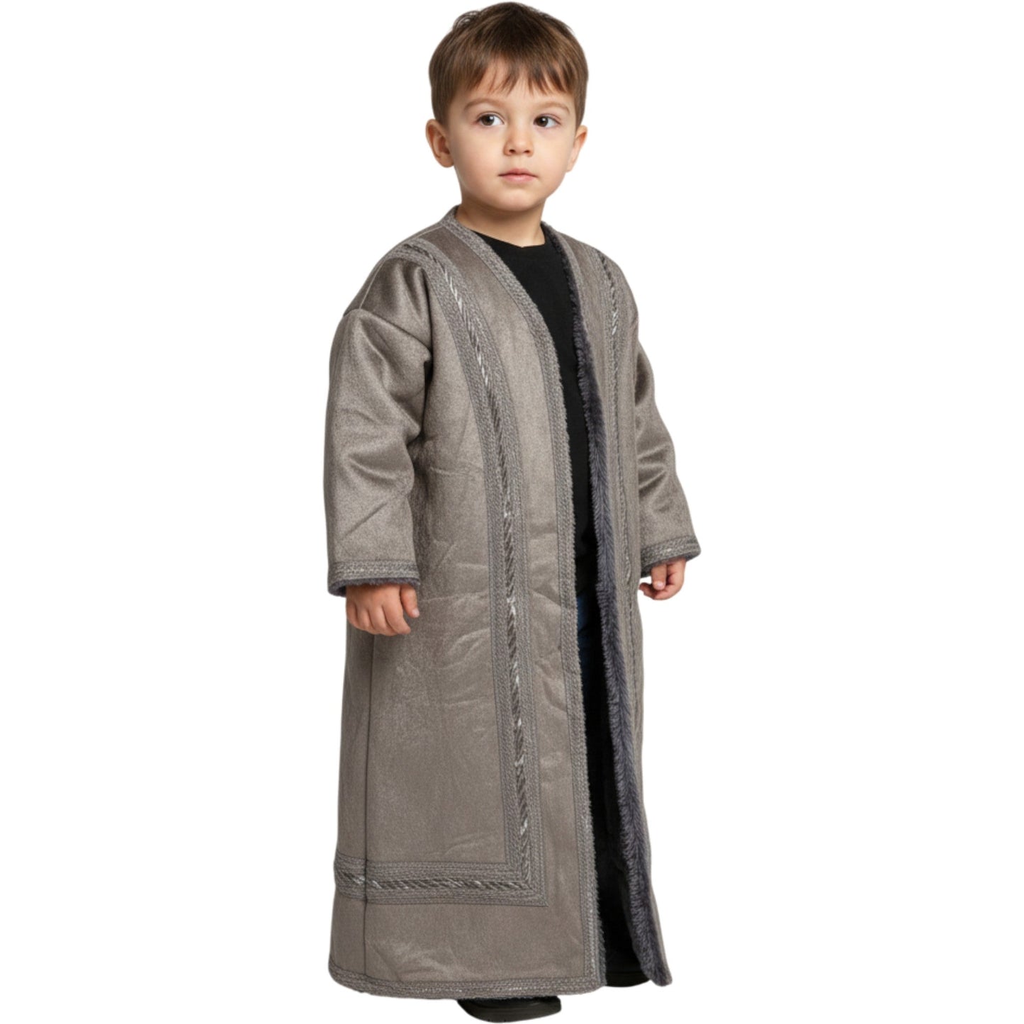 Kids Winter Fur Coat – Hooded & Stylish for 3-4 Year Olds, Warm Faux Fur Outerwear