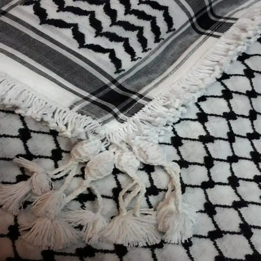 white-fringed-shemagh-jordanian-shemagh-arab-scarf-hatta-kuffiye-shmagh-mhdb-amyr-authentic-middle-eastern-quality-466120 - MELevant